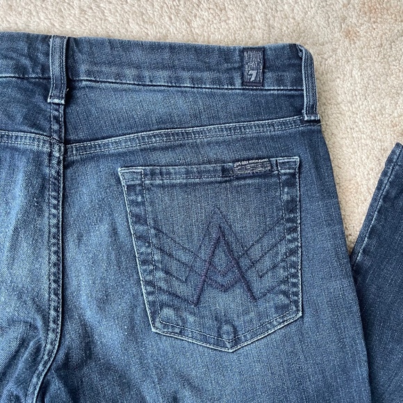7 For All Mankind Denim - 7 For All Mankind "A" Pocket Low Rise Boot Cut Jeans Size 30